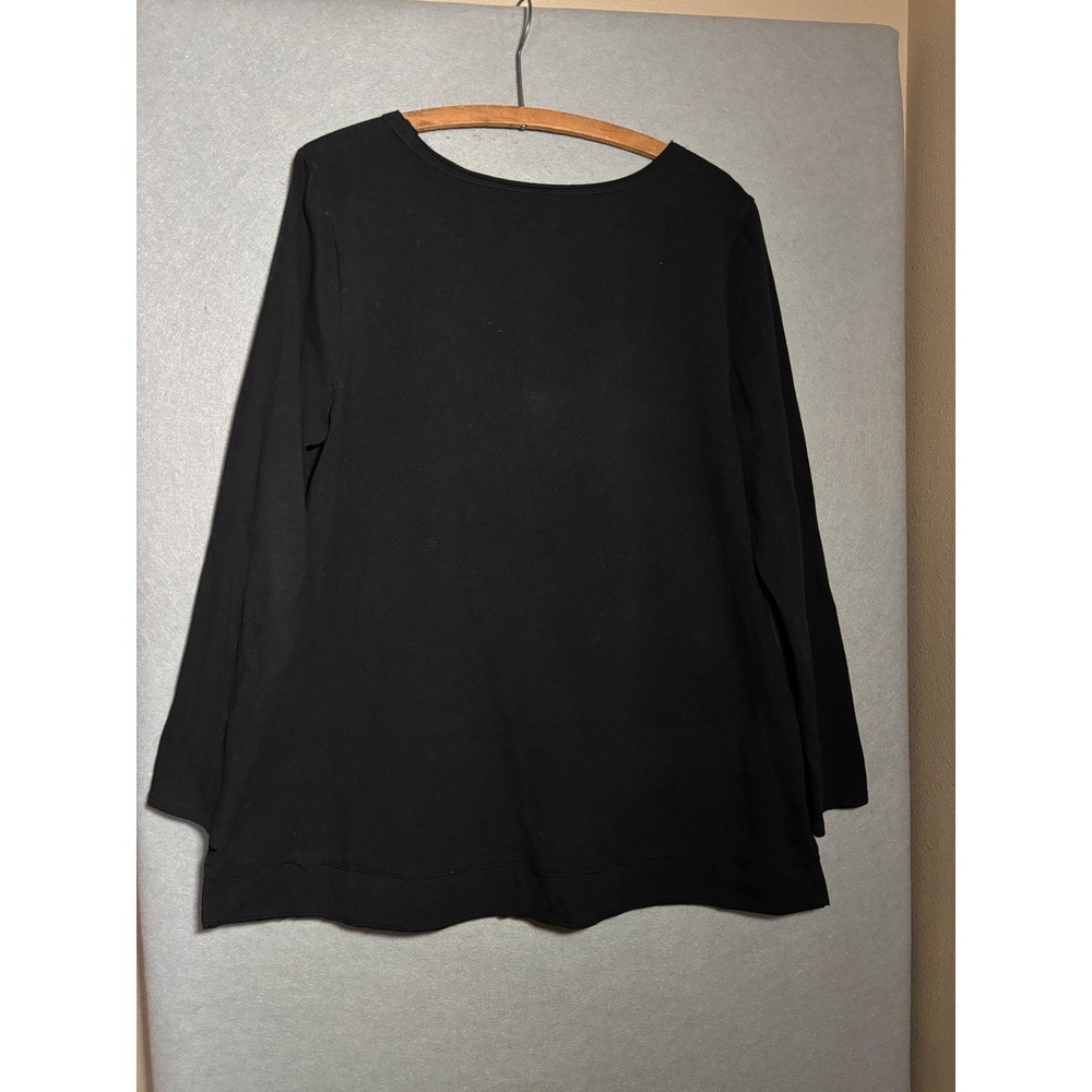 Soft Surroundings Womens XL‎ Long Sleeve Patchwork Textured Top Pockets Artsy - Picture 3 of 7